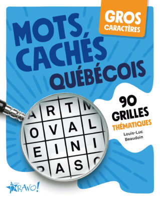 Gros caractères - Mots cachés québécois, couverture