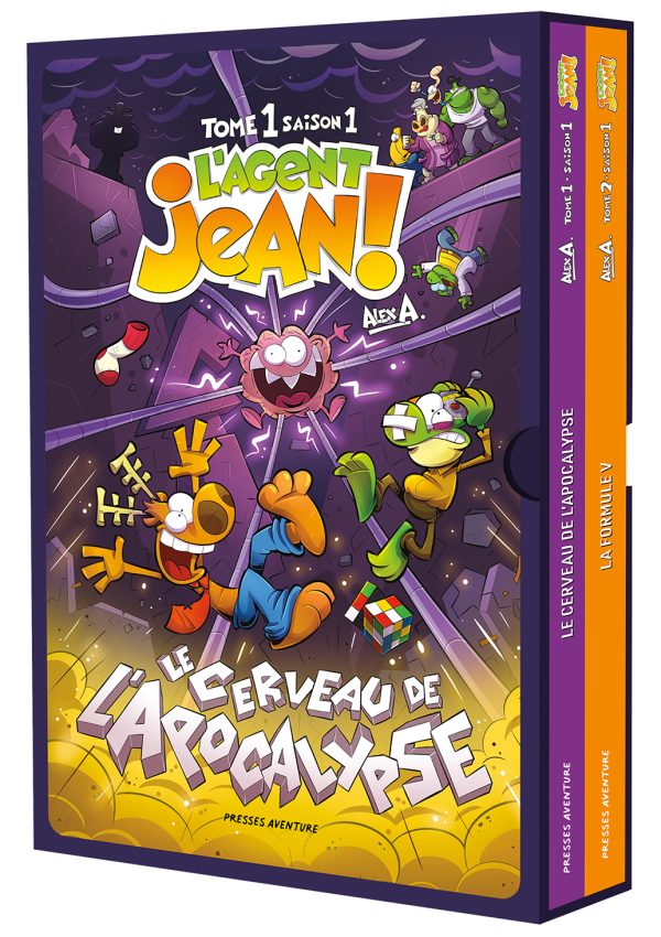 Coffret L'Agent Jean!, tomes 1 et 2, saison 1 (grand format / couverture rigide)