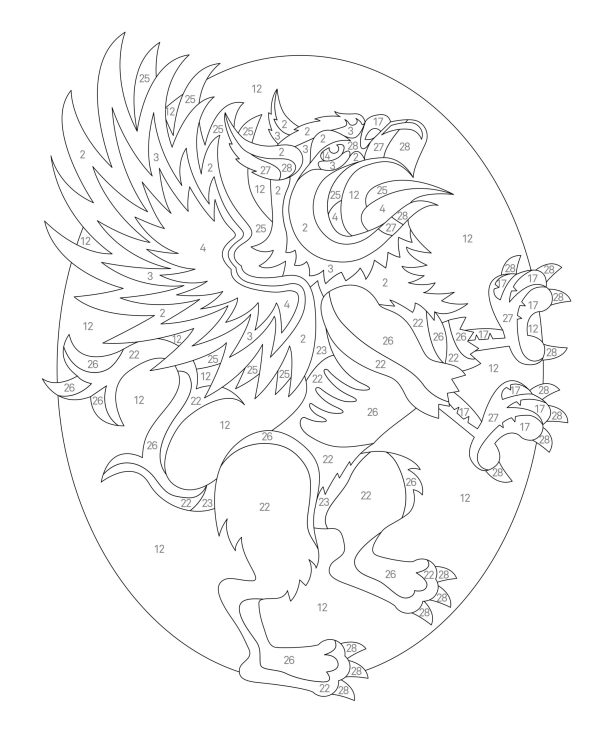 Coloriage par numéros – Oiseaux – Image 2