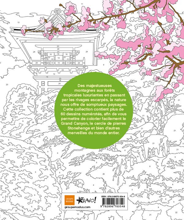 Coloriage par numéros – Paysages – Image 3