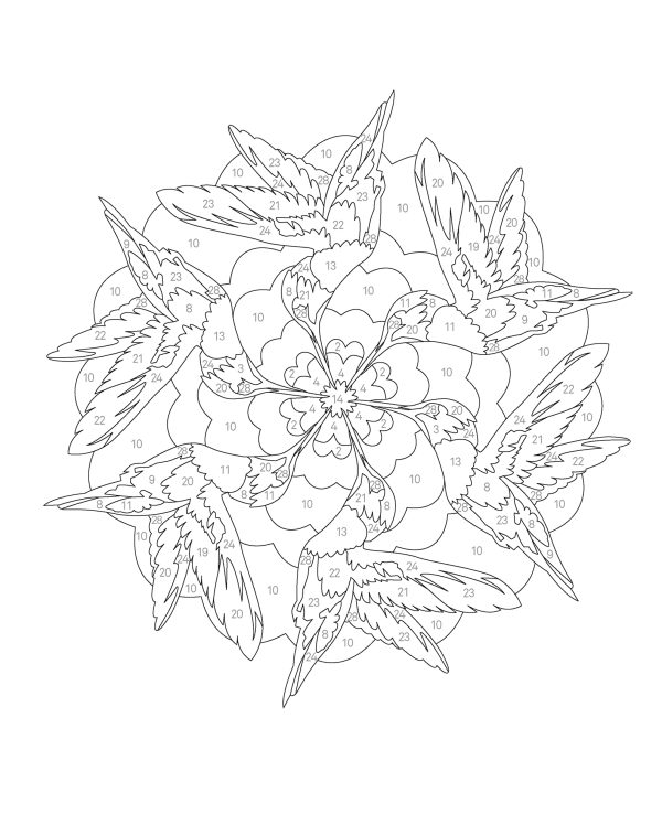 Coloriage par numéros – Méditation – Image 2
