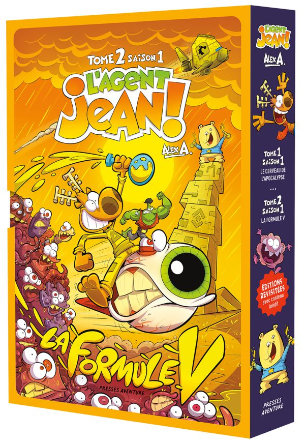 Coffret L'Agent Jean!, tomes 1 et 2, saison 1 (grand format / couverture rigide) – Image 4