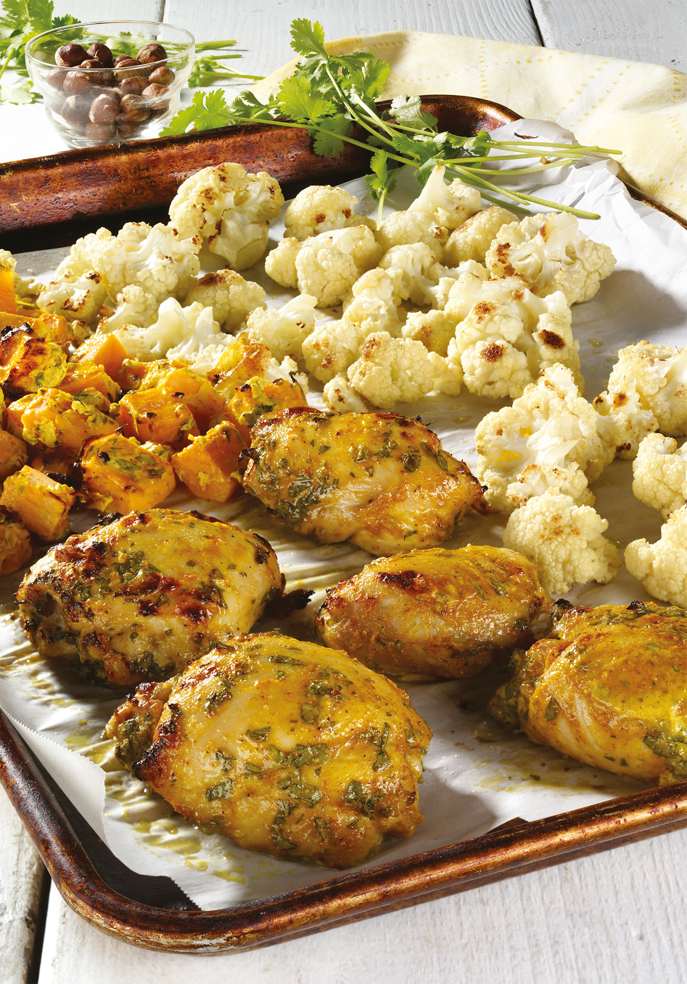 Cari de poulet au four