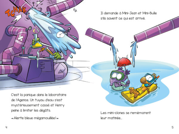 Les histoires de Mini-Jean et Mini-Bulle! – Alerte bleue au labo – Image 3