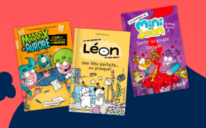 Sélection de trois livres qui font partie de la promotion