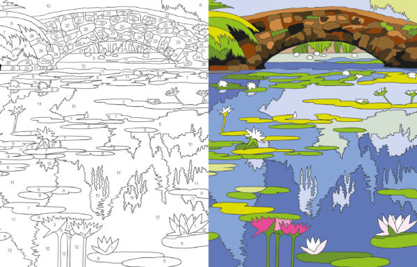Grand livre de coloriage par numéros - Zen - Image 2