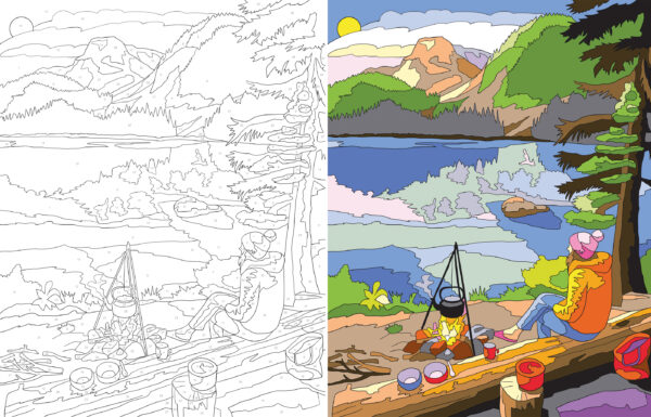 Grand livre de coloriage par numéros - Bonheur - Image 2